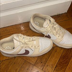 Nike Cream and Brown Sneakers
